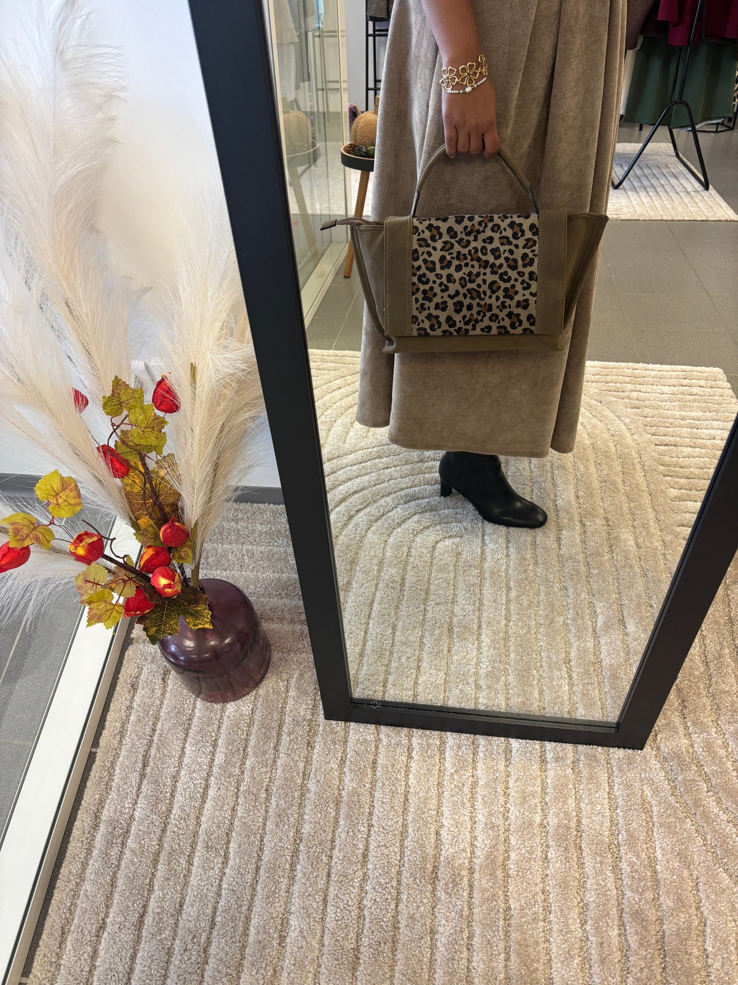 Sac à main chic imprimé léopard