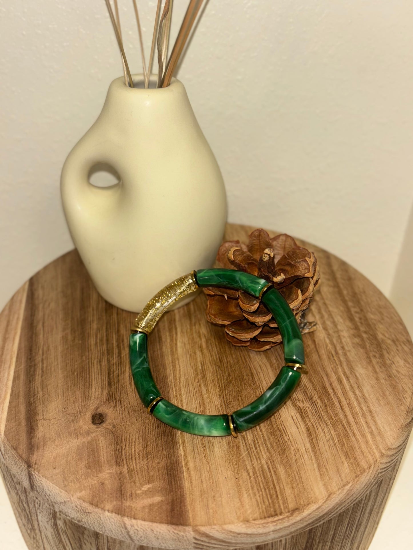 Bracelet vert & doré 💚✨