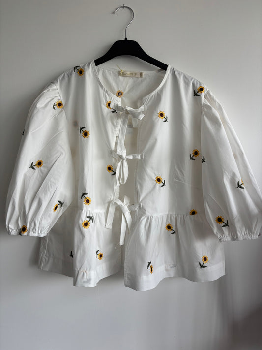 Blouse blanche « Tournesol »