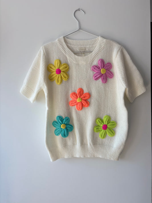 Flower pop blanc