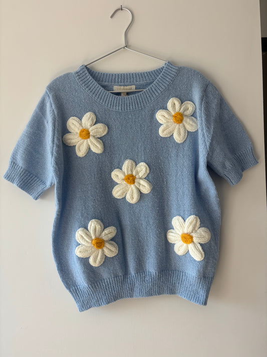 Flower pop bleu