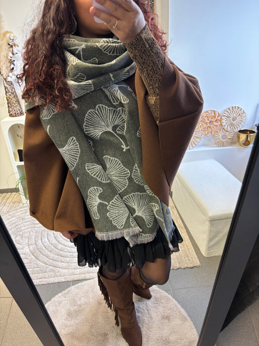 🌿 Écharpe Ginkgo Douceur