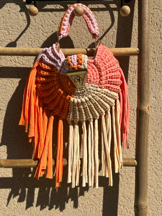 Sac pop macramé